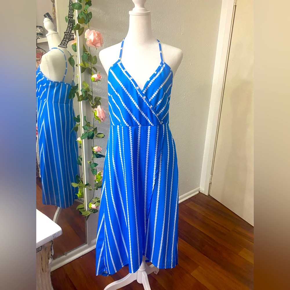 Blue & white Beach Dress